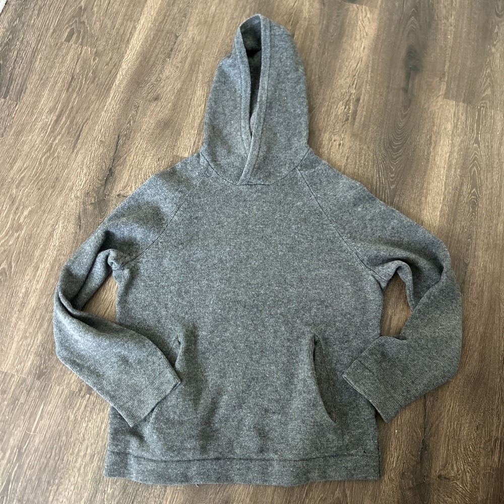 COS Sweater Mens Small Gray Pullover Hoodie Oversized Wool Yak Blend